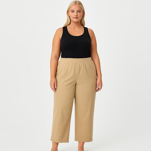 ALFRED DUNNER Tan Gartered Trouser - Picture 1 of 10